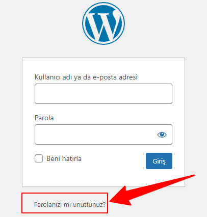 WordPress Şifremi Unuttum Linkini Kullanma